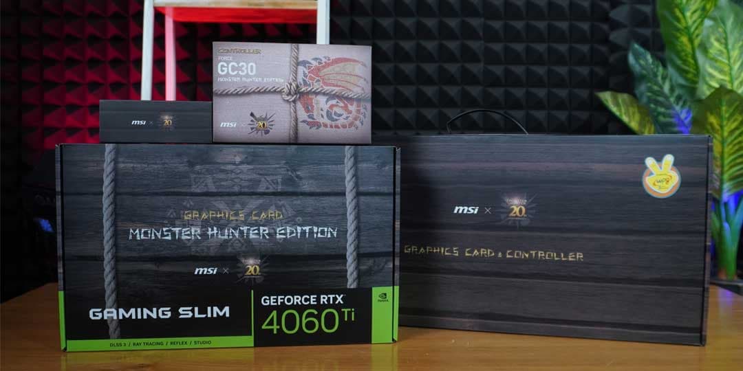 Review MSI RTX 4060 TI 8G X GC30 MONSTER HUNTER EDITION, Bundle Termantap Spesial Kolaborasi MSI X CAPCOM!