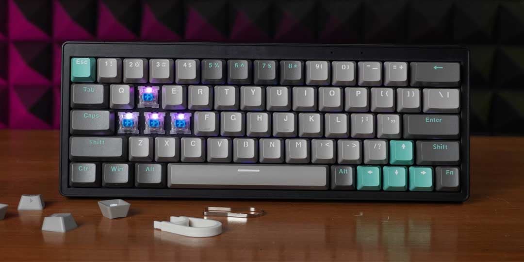 Review Fantech MK912 ATOM PRO63, Wireless Mechanical Keyboard yang Sangat Compact!