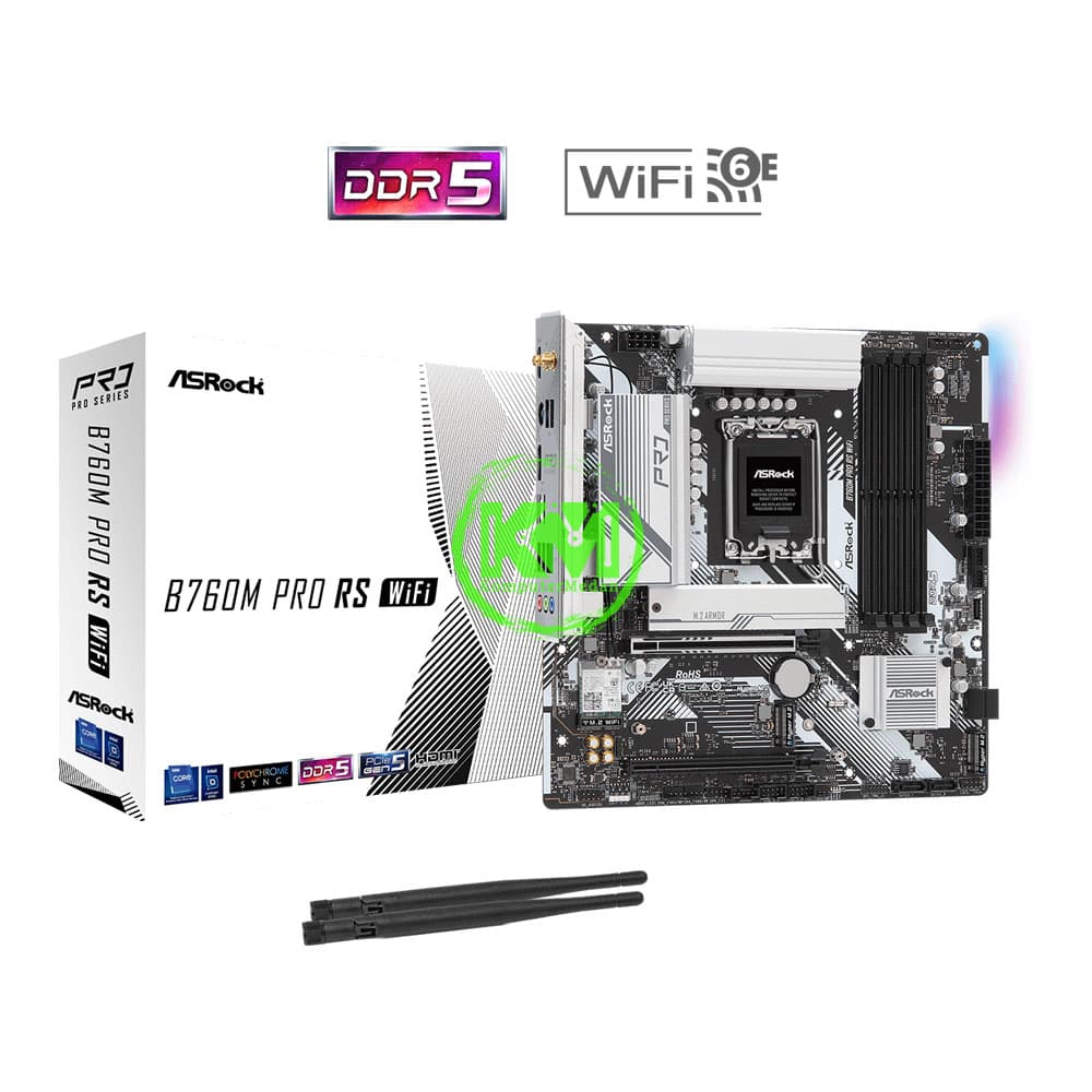 ASROCK B760M PRO RS WIFI DDR5 (INTEL) MOTHERBOARD - Image 1