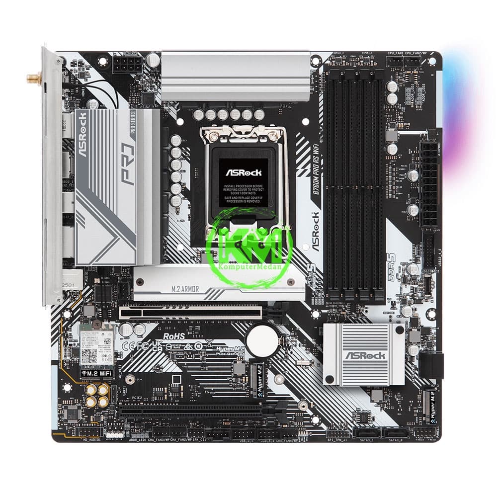 ASROCK B760M PRO RS WIFI DDR5 (INTEL) MOTHERBOARD - Image 2