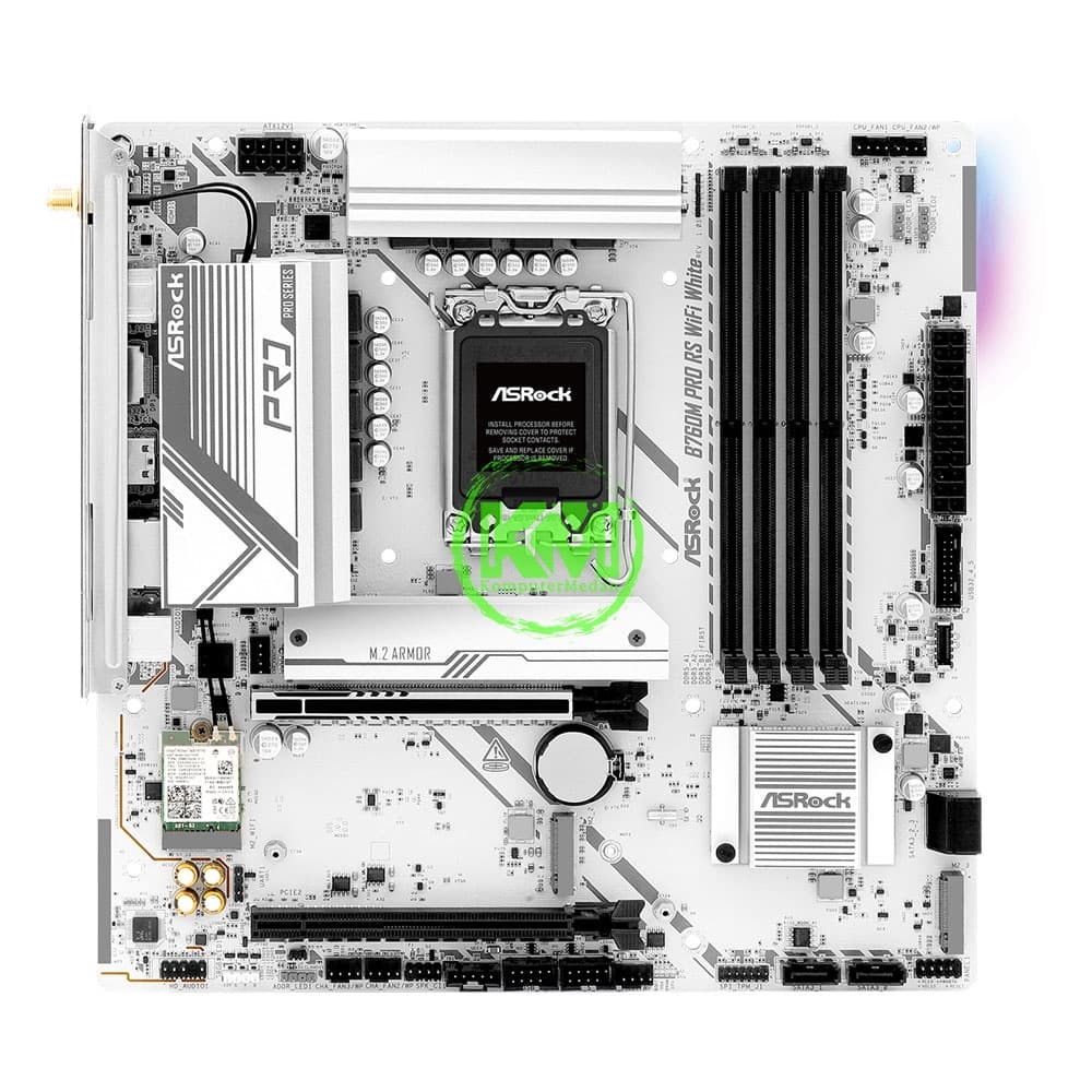 ASROCK B760M PRO RS WIFI WHITE (INTEL) MOTHERBOARD - Image 2