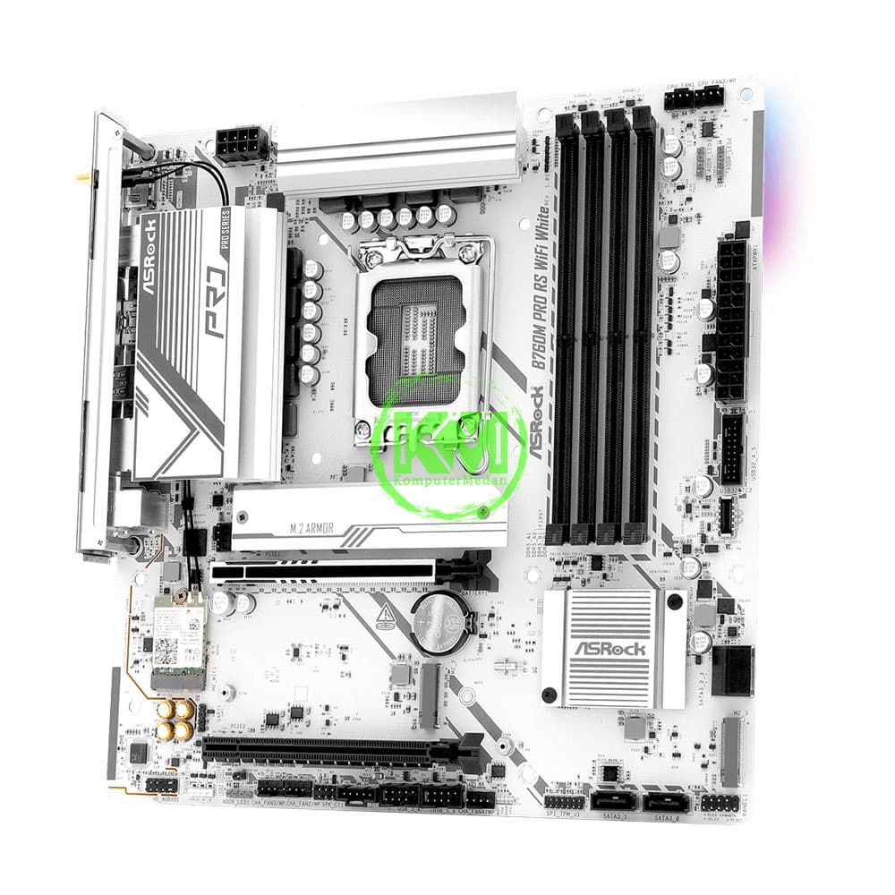 ASROCK B760M PRO RS WIFI WHITE (INTEL) MOTHERBOARD - Image 3