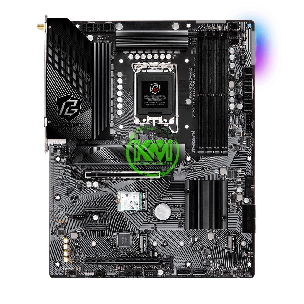 ASROCK Z790 PHANTOM GAMING LIGHTNING WIFI DDR5 (INTEL) MOTHERBOARD - Image 2