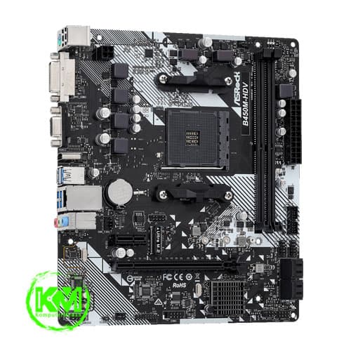 ASROCK B450M-HDV R4.0 DDR4 (AMD) MOTHERBOARD - Image 4