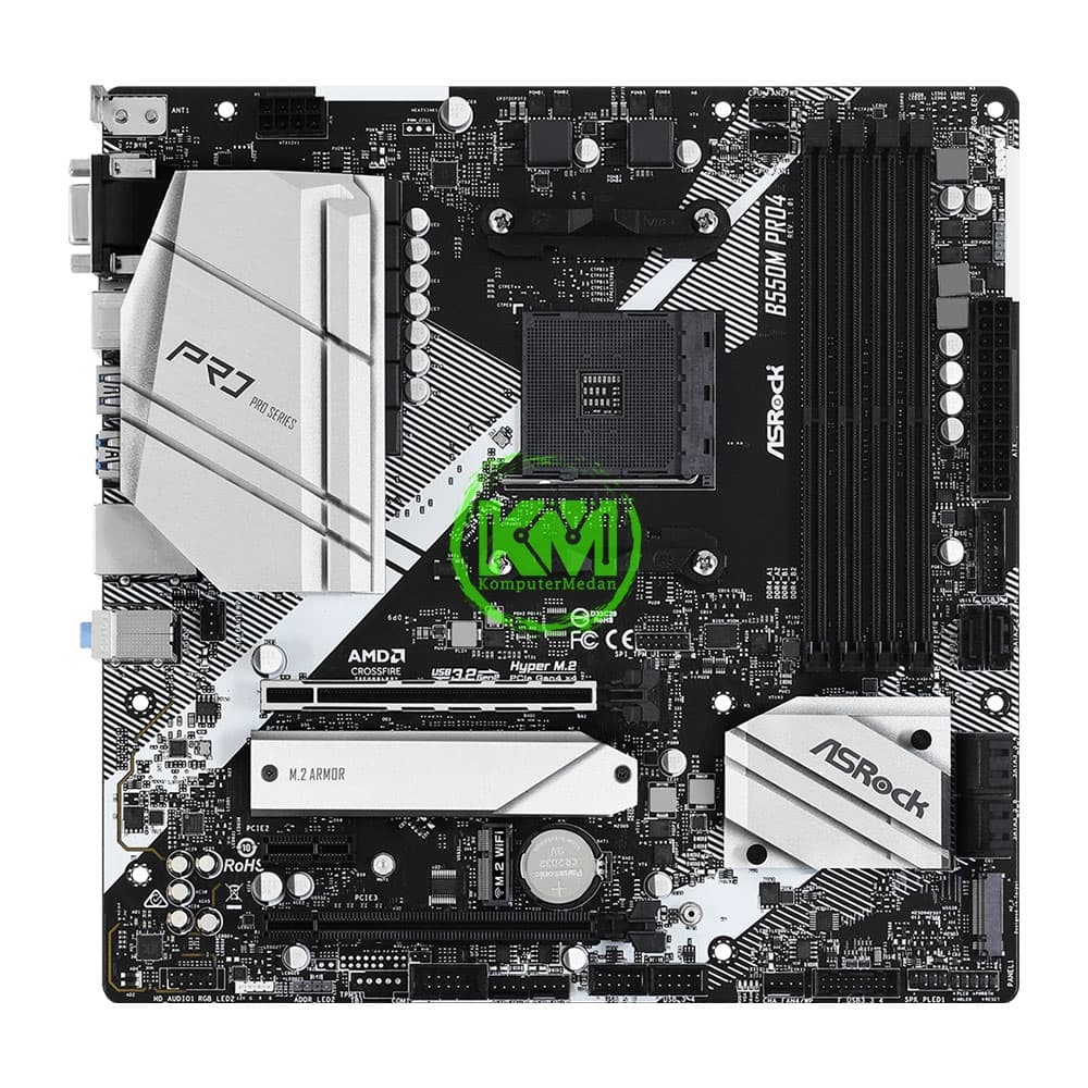 ASROCK B550M PRO4 DDR4 (AMD) MOTHERBOARD - Image 2