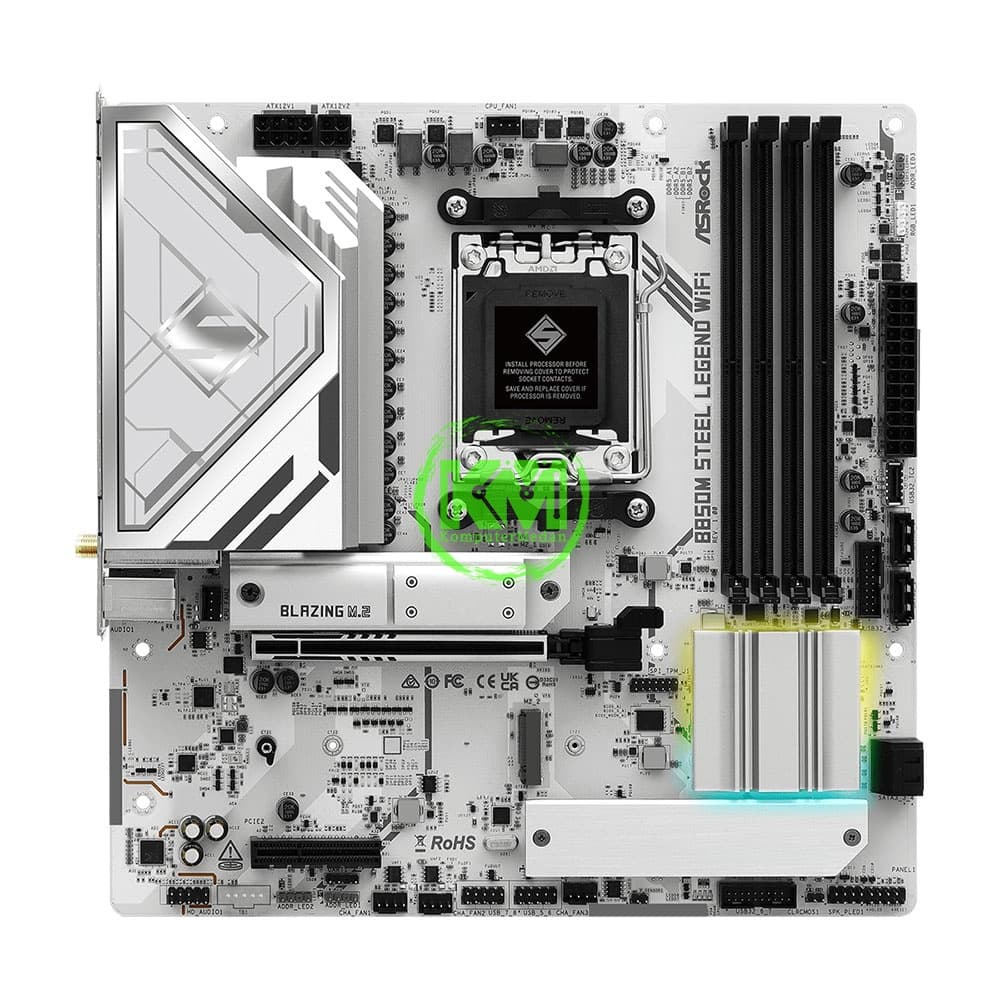 ASROCK B850M STEEL LEGEND WIFI DDR (AMD) MOTHERBOARD - Image 2