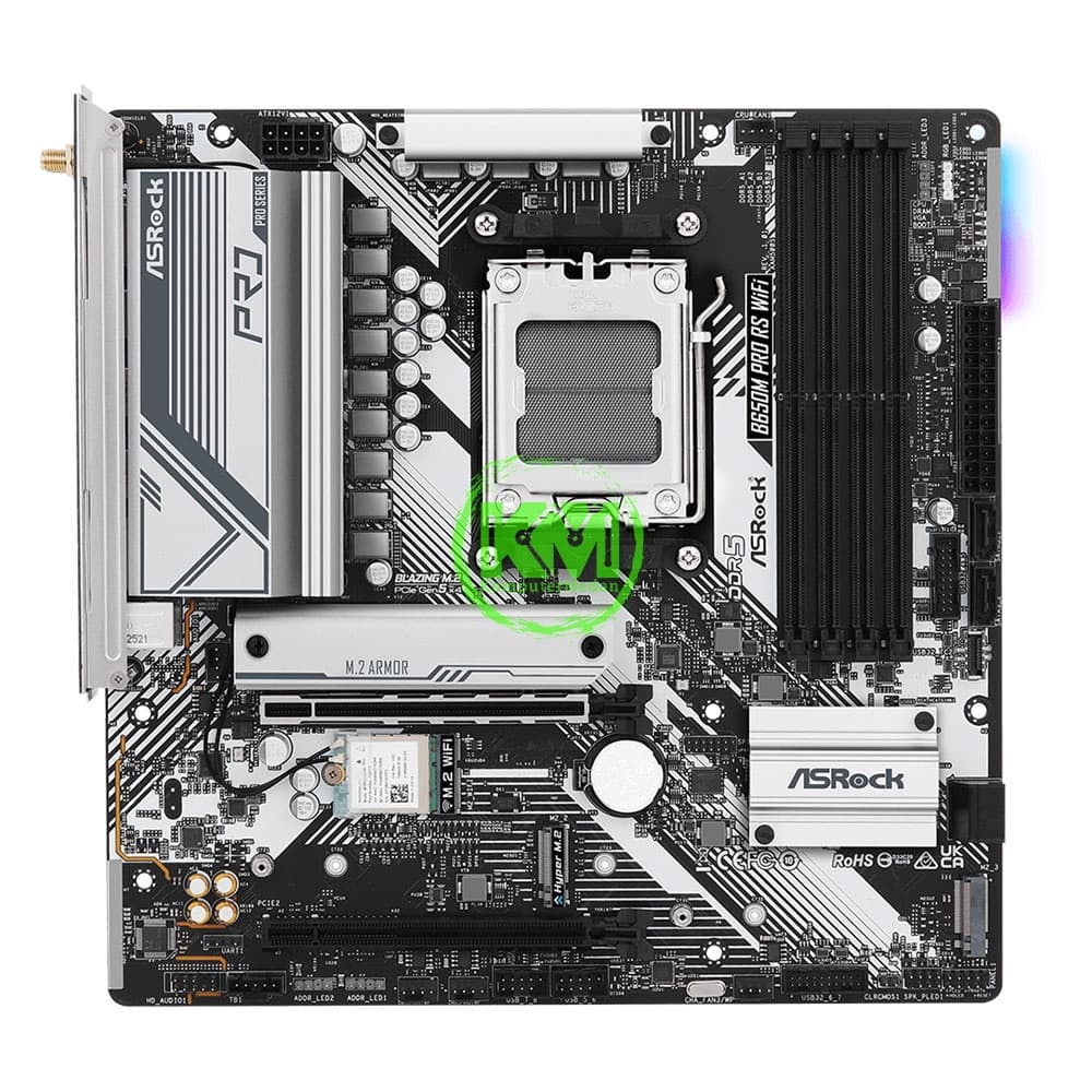 ASROCK B650M PRO RS WIFI DDR5 (AMD) MOTHERBOARD - Image 2