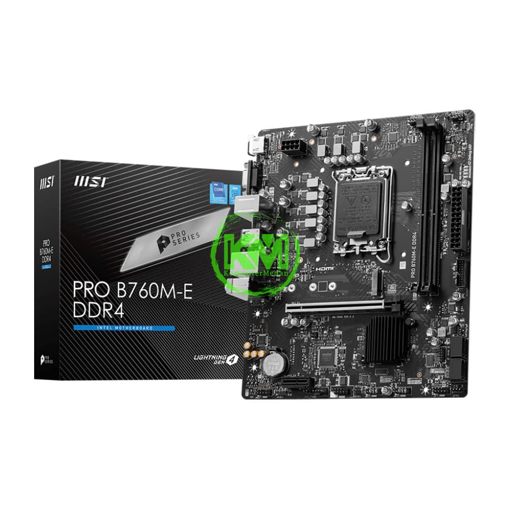 MSI PRO B760M-E DDR4 (INTEL) MOTHERBOARD - Image 1