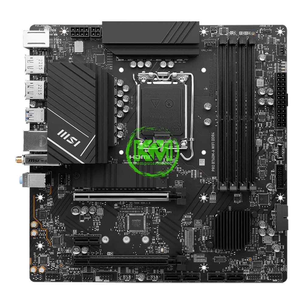 MSI PRO B760M-A WIFI DDR4 (INTEL) MOTHERBOARD - Image 2