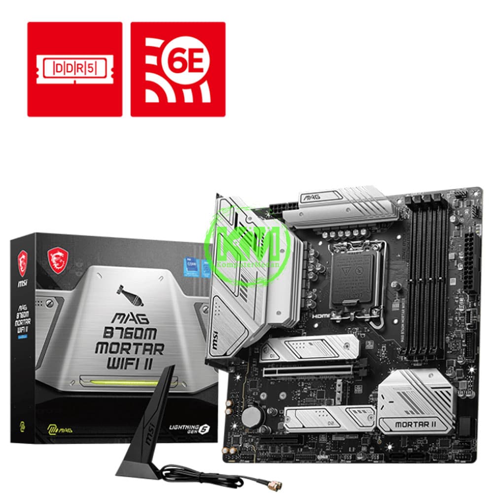 MSI MAG B760M MORTAR WIFI II (INTEL) MOTHERBOARD - Image 1