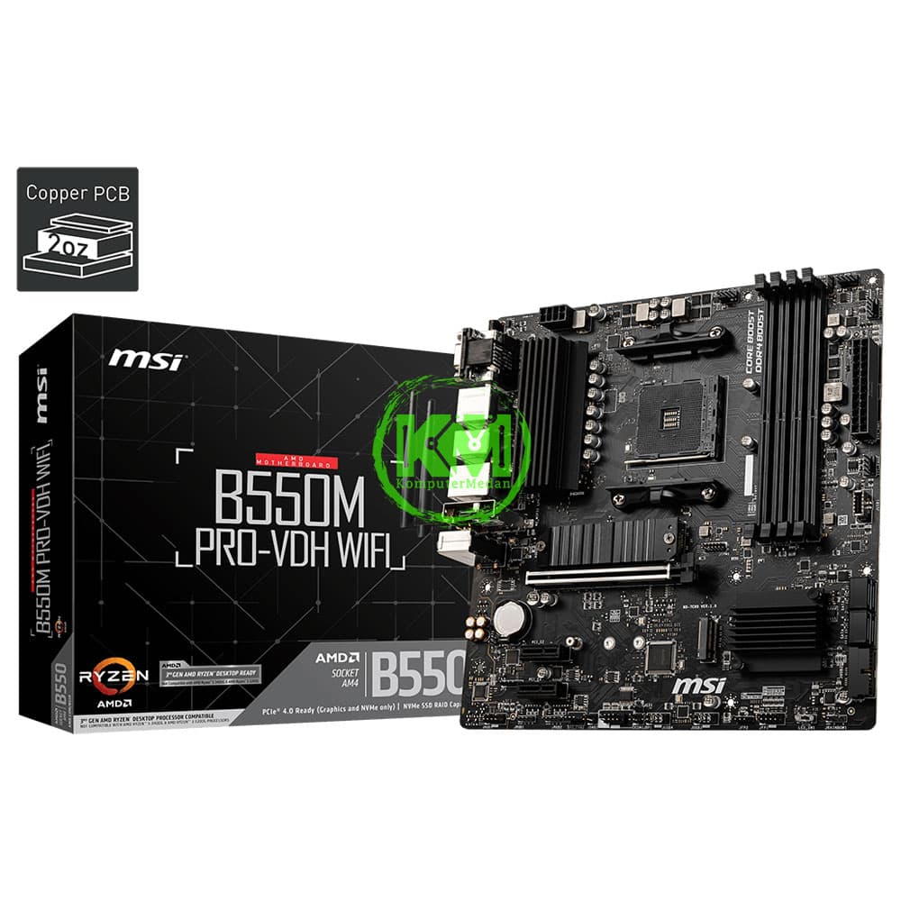 MSI B550M PRO-VDH WIFI (AMD) MOTHERBOARD