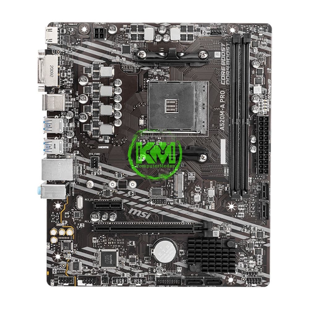 MSI A520M-A PRO (AMD) MOTHERBOARD - Image 2
