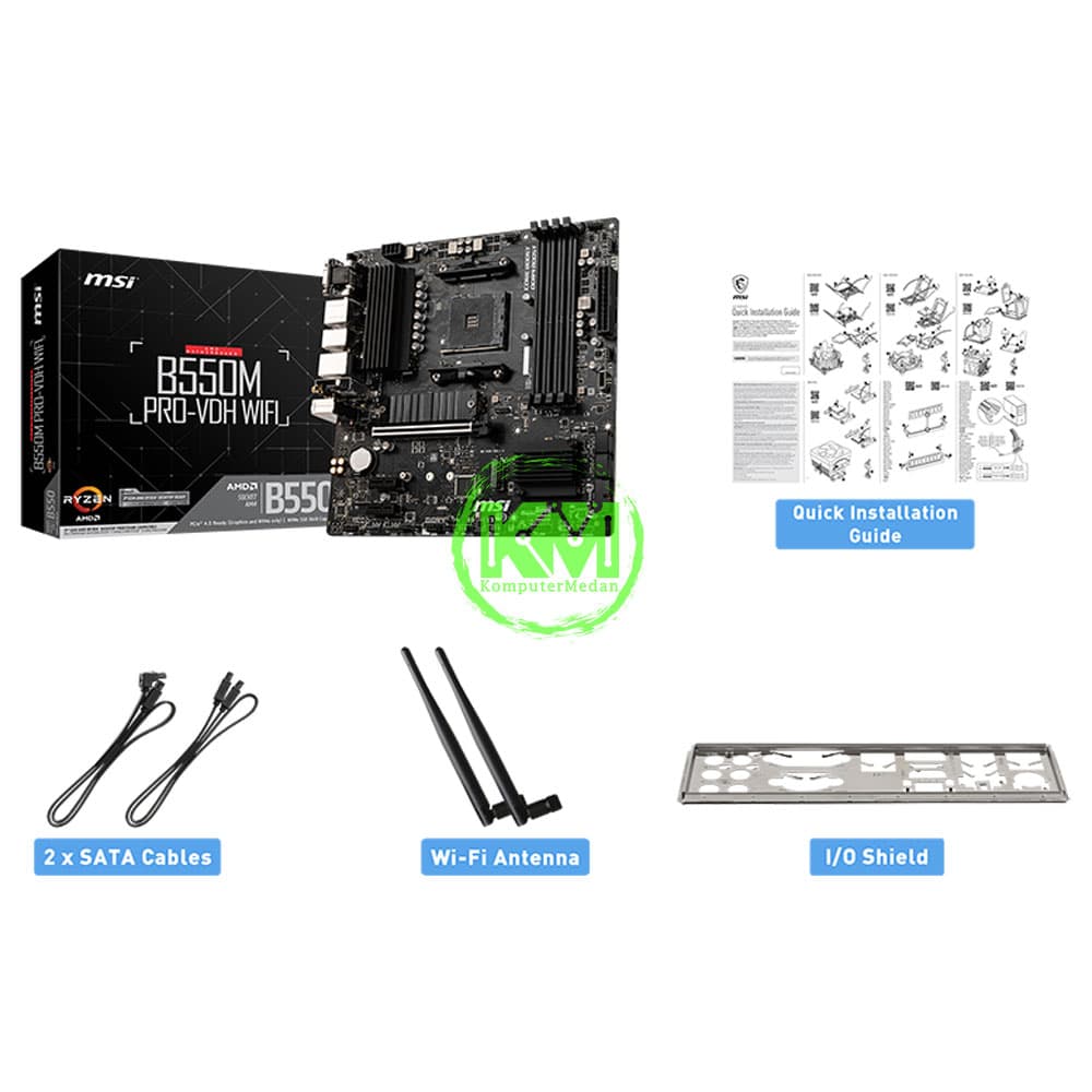 MSI B550M PRO-VDH WIFI (AMD) MOTHERBOARD - Image 6