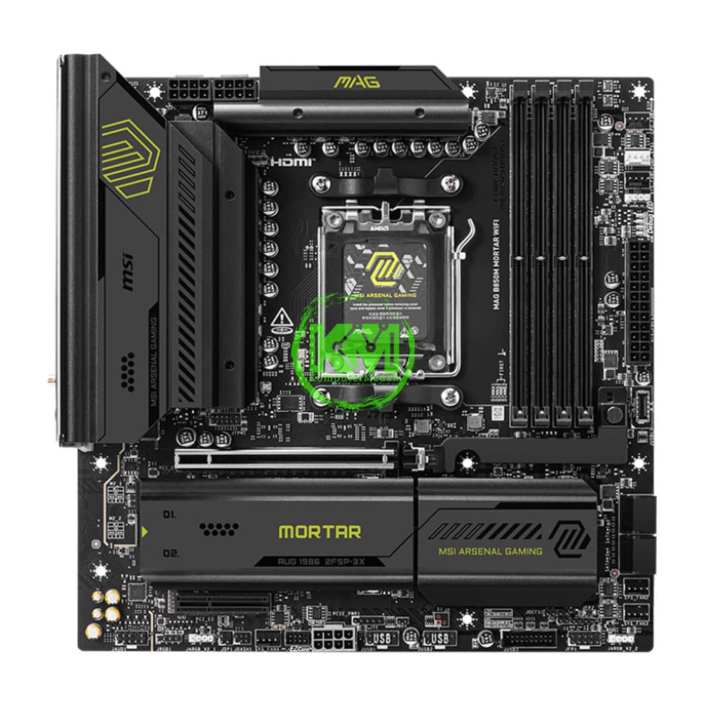 MSI MAG B850M MORTAR WIFI (AMD) MOTHERBOARD - Image 2