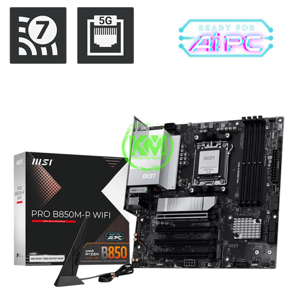 MSI PRO B850M-P WIFI (AMD) MOTHERBOARD - Image 1