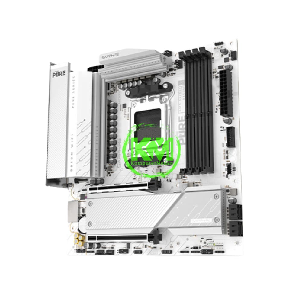 SAPPHIRE PURE B850M WIFI (WHITE) (AMD) MOTHERBOARD - Image 4
