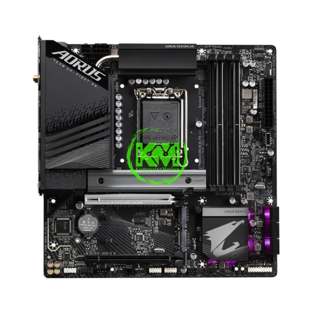 GIGABYTE Z790M AORUS ELITE AX (DDR5) (INTEL) MOTHERBOARD - Image 2