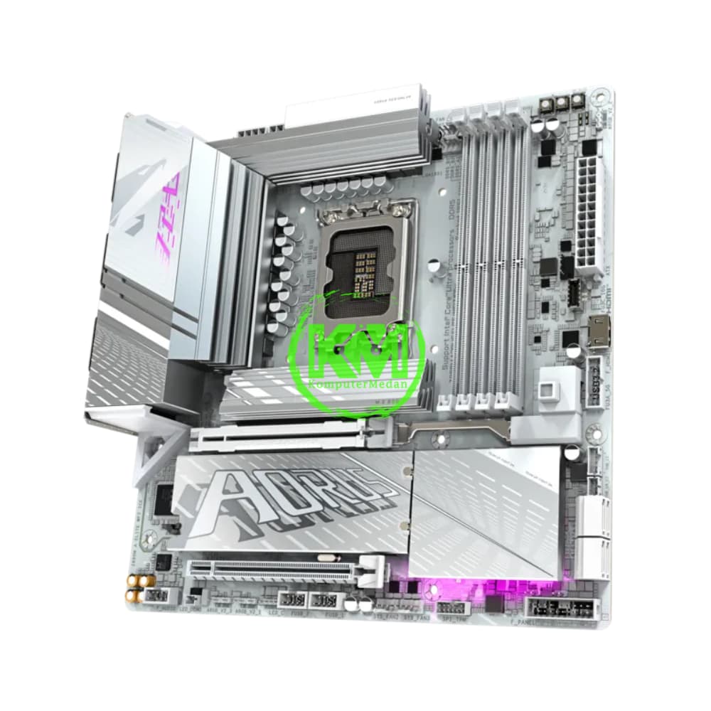 GIGABYTE Z890M AORUS ELITE WIFI 7 ICE (DDR5) (INTEL) MOTHERBOARD - Image 4