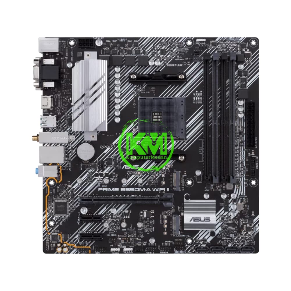 ASUS PRIME B550M-A WIFI II (AMD) MOTHERBOARD - Image 2