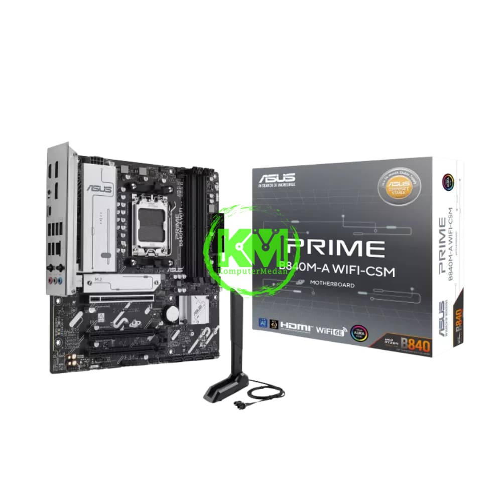 ASUS PRIME B840M-A WIFI CSM (AMD) MOTHERBOARD - Image 1