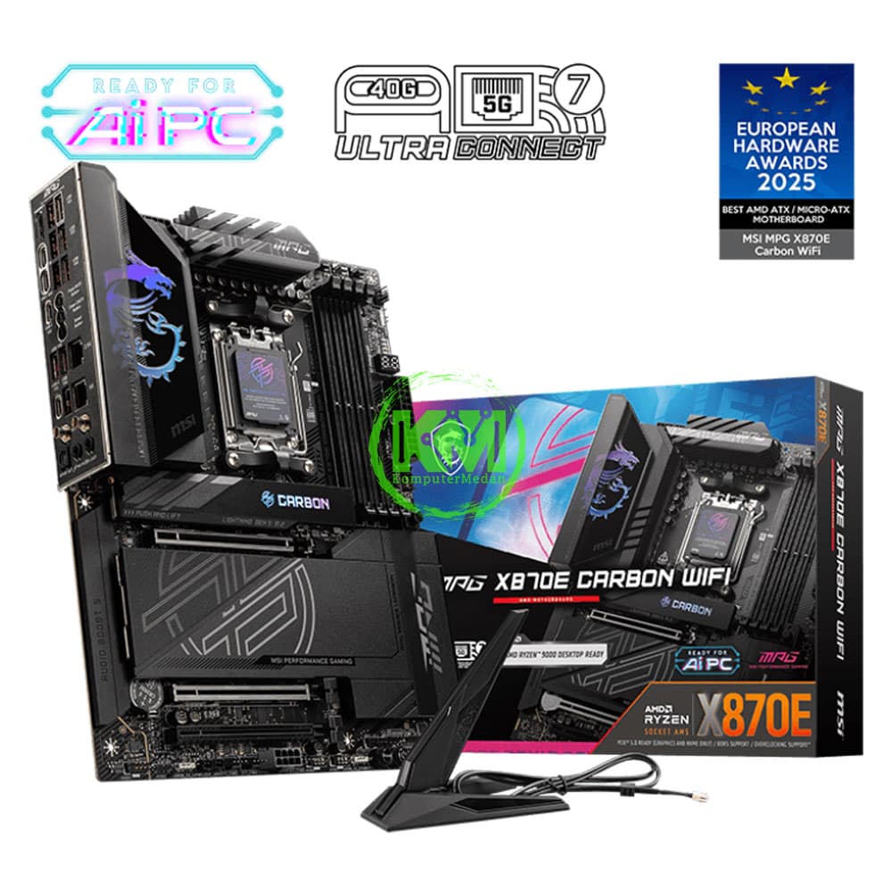 MSI MPG X870E CARBON WIFI (AMD) MOTHERBOARD - Image 1