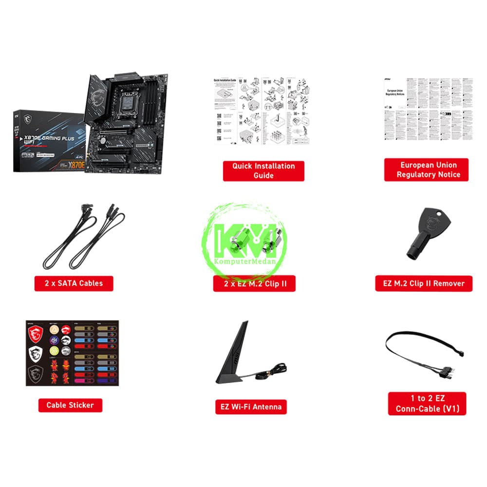 MSI X870E GAMING PLUS WIFI (AMD) MOTHERBOARD - Image 6
