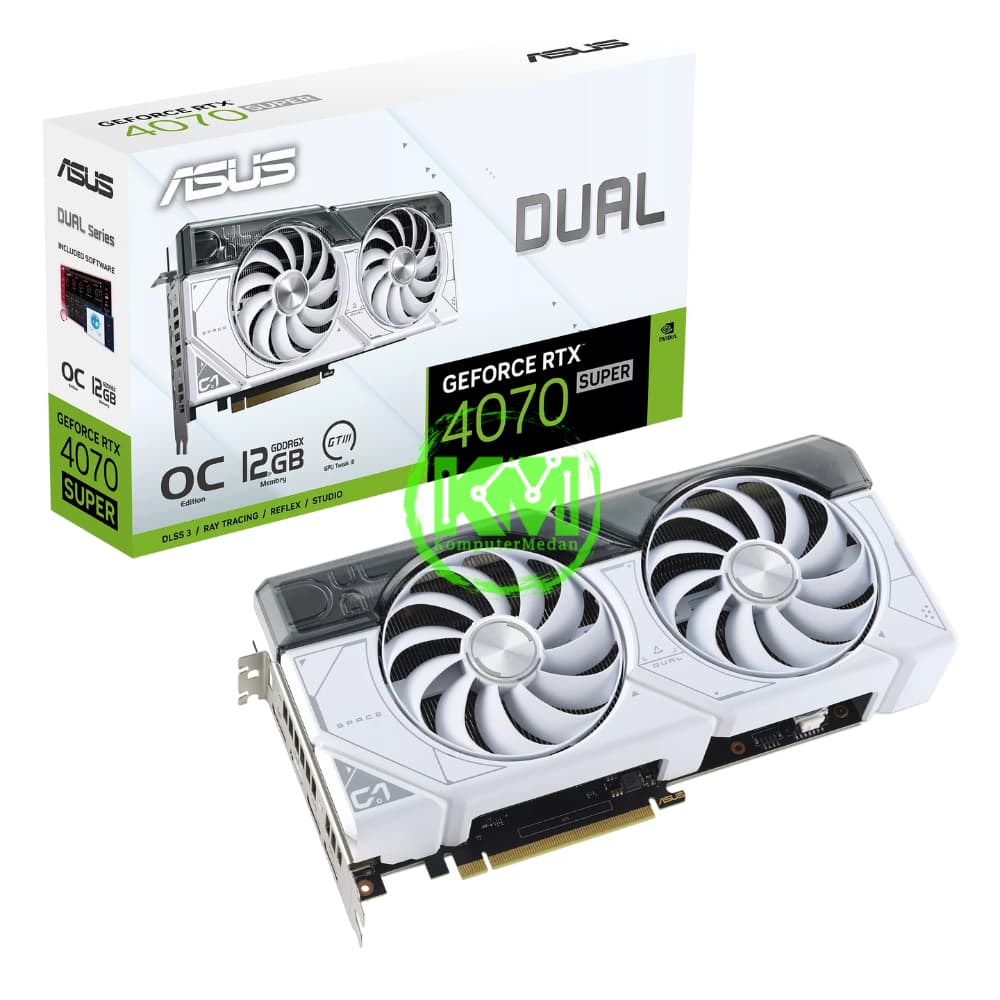 ASUS DUAL RTX 4070 SUPER 12GB OC WHITE VGA (NVIDIA)