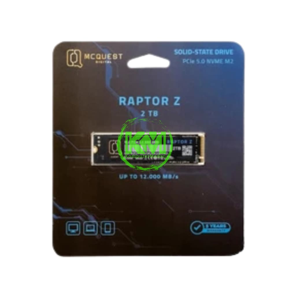 MCQUEST RAPTOR-Z 2TB M.2 NVME 5.0 SSD - Image 2