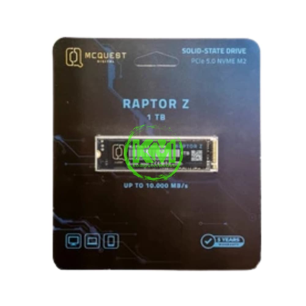 MCQUEST RAPTOR-Z 1TB M.2 NVME 5.0 SSD - Image 2