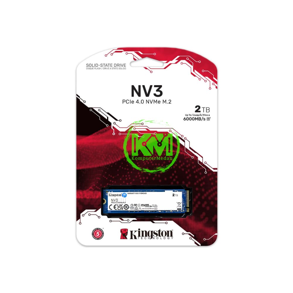 KINGSTON NV3 2TB M.2 NVME PCIE 4.0 SSD - Image 1