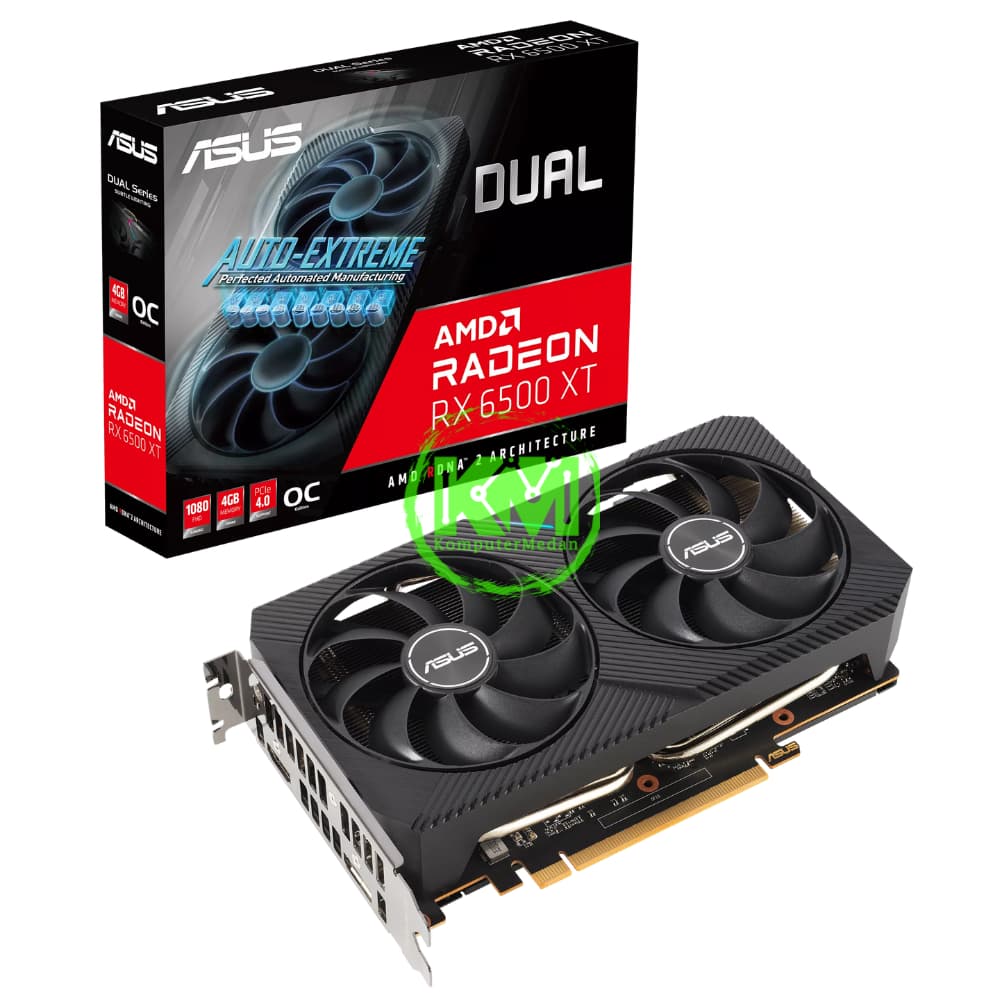 ASUS DUAL RX 6500 XT 4GB OC VGA (AMD) - Image 1