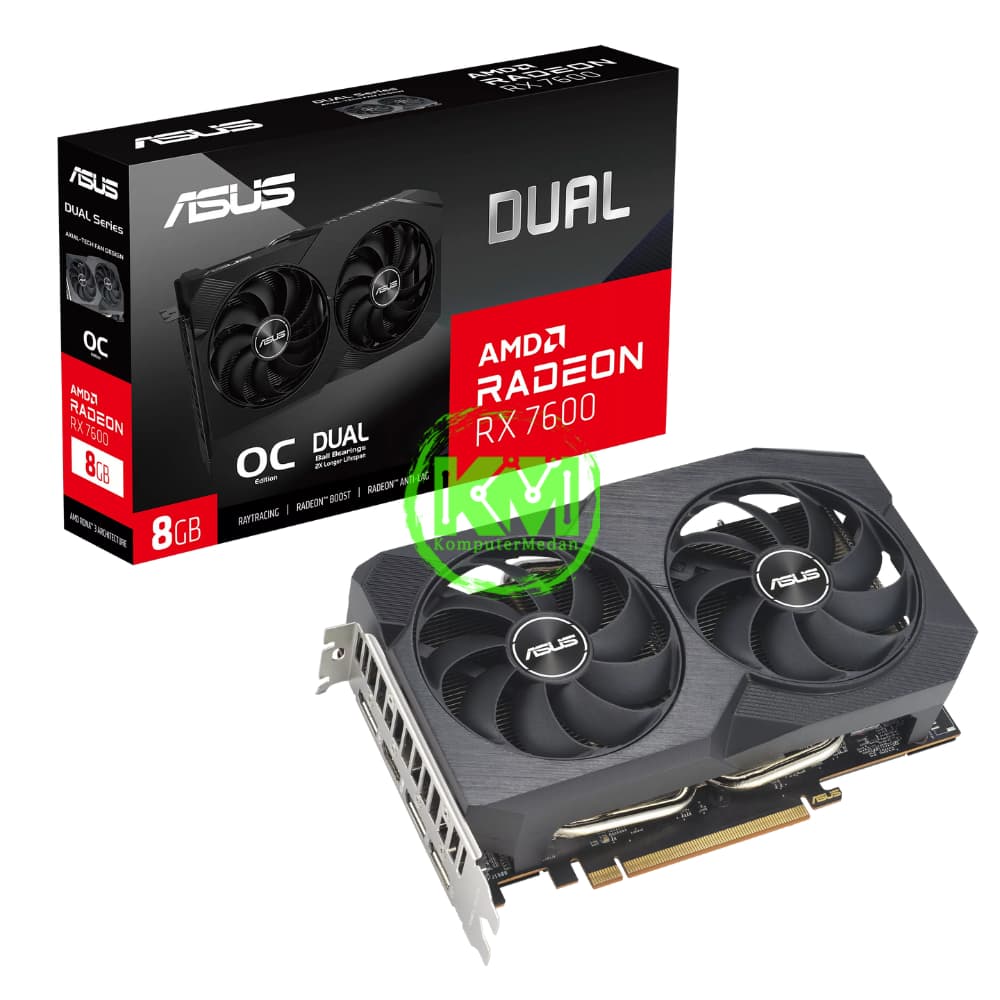 ASUS DUAL RX 7600 8GB V2 OC VGA (AMD)