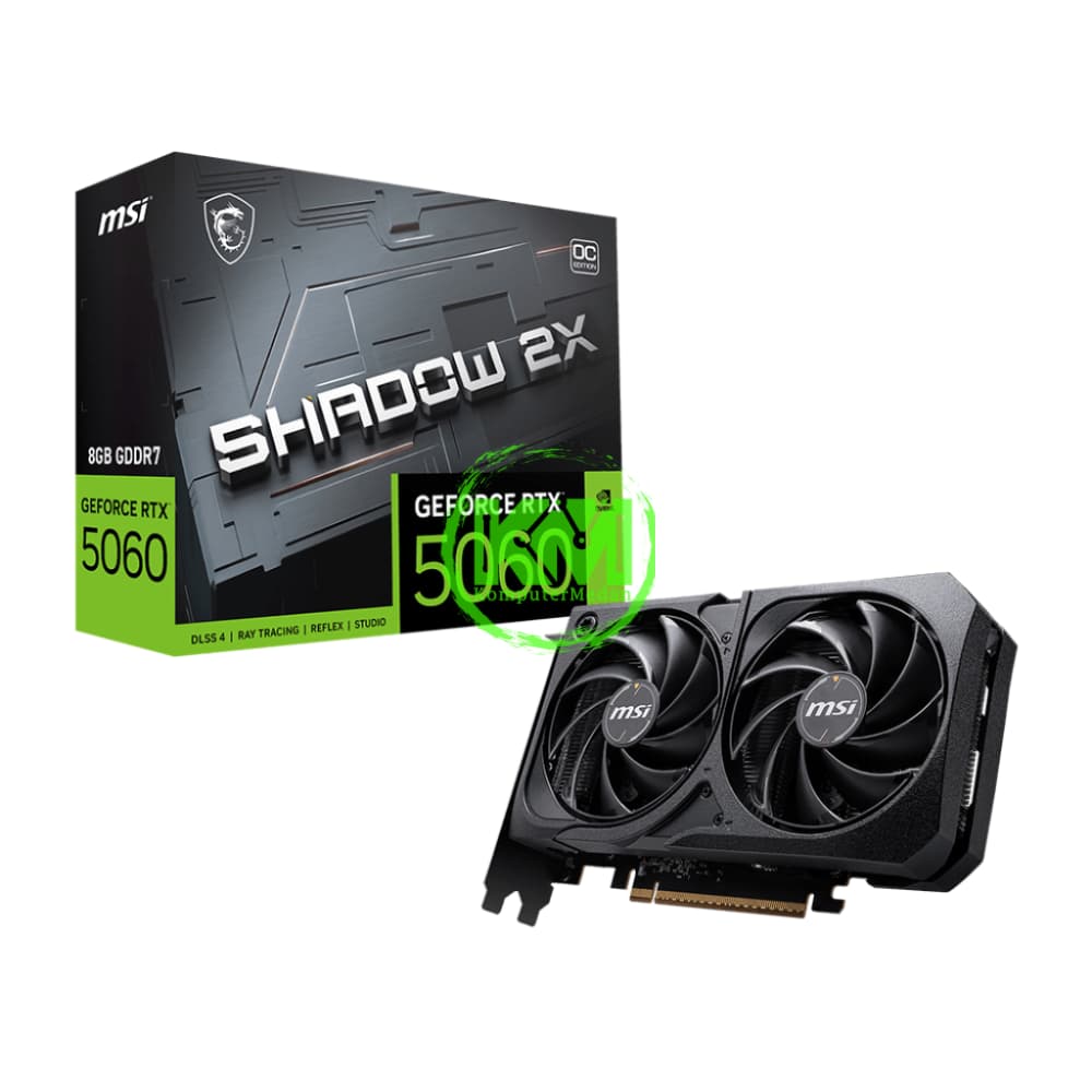 MSI SHADOW 2X RTX 5060 8GB OC VGA (NVIDIA) - Image 1