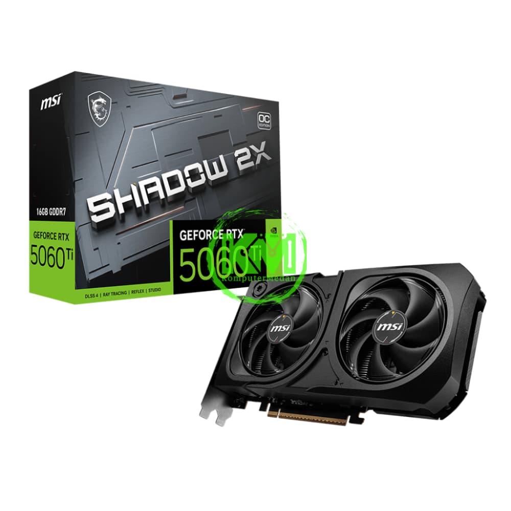 MSI SHADOW 2X RTX 5060 Ti 16GB OC PLUS VGA (NVIDIA) - Image 1