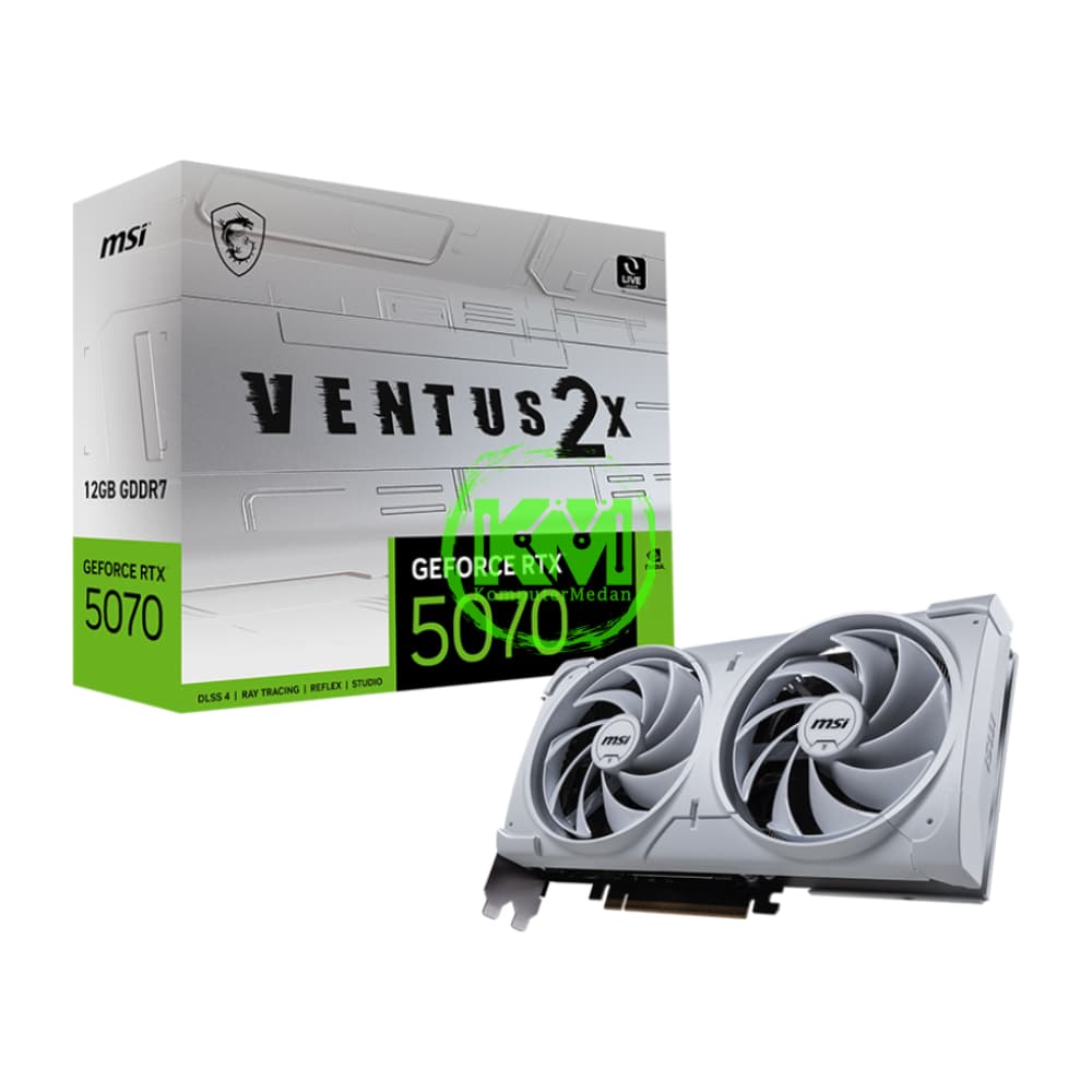 MSI VENTUS 2X RTX 5070 12GB OC WHITE VGA (NVIDIA) - Image 1