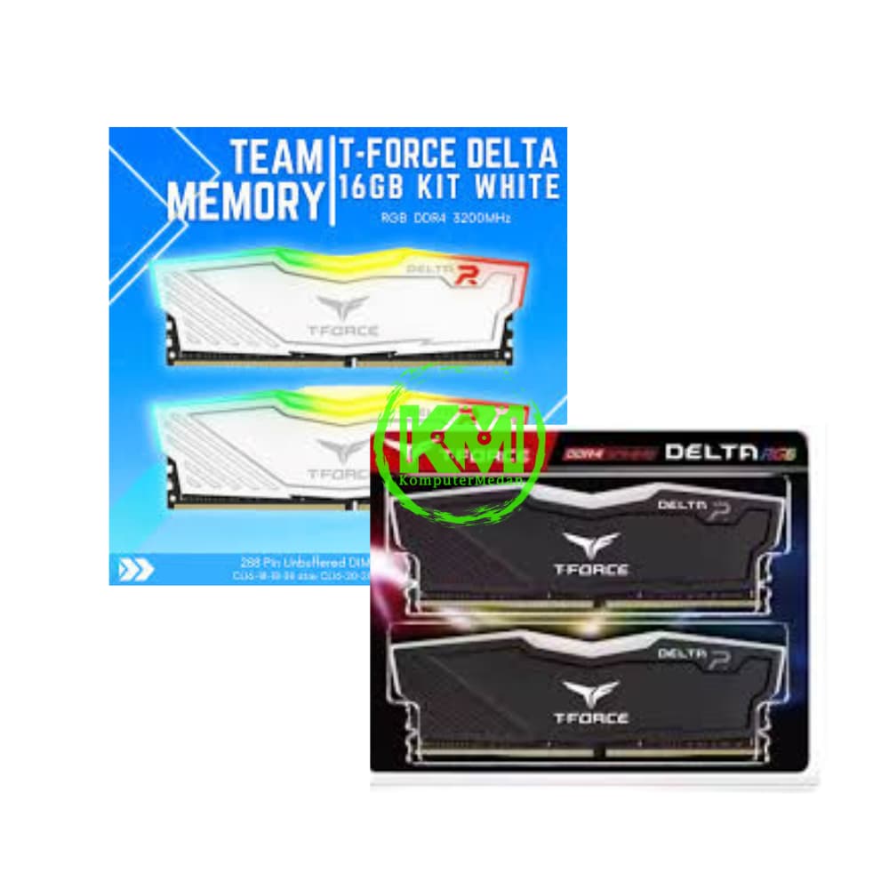 TEAM DELTA RGB DDR4 2X8GB 3600 MHZ BLACK/WHITE RAM BUNDLE - Image 1