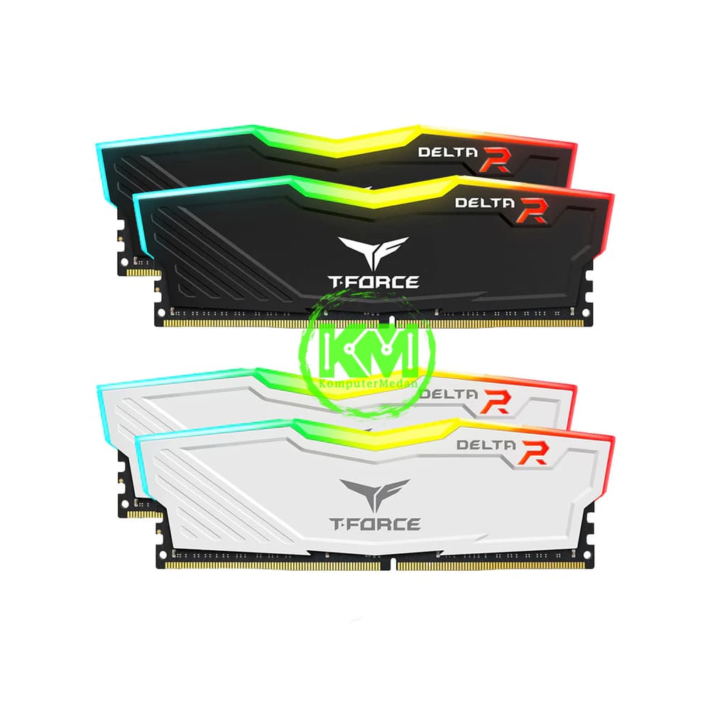 TEAM DELTA RGB DDR5 2X32GB 5600MHZ BLACK/WHITE RAM - Image 1