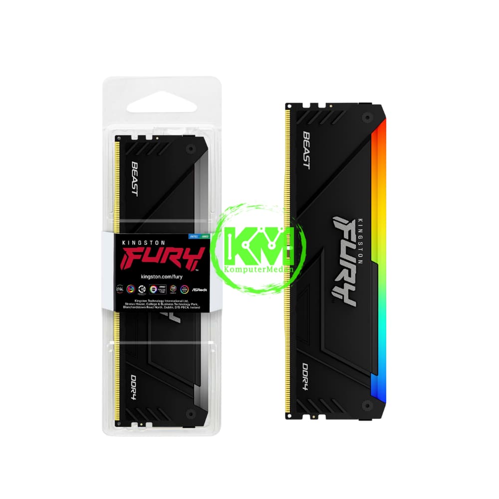 KINGSTON FURY BEAST RGB DDR4 2X8RGB 3200MHZ RAM - Image 1
