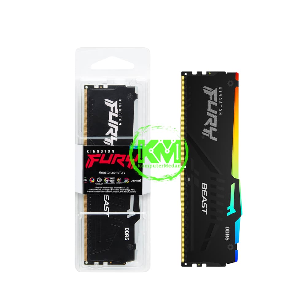 KINGSTON FURY BEAST RGB DDR5 16 GB 5600MHZ AMD RAM - Image 1
