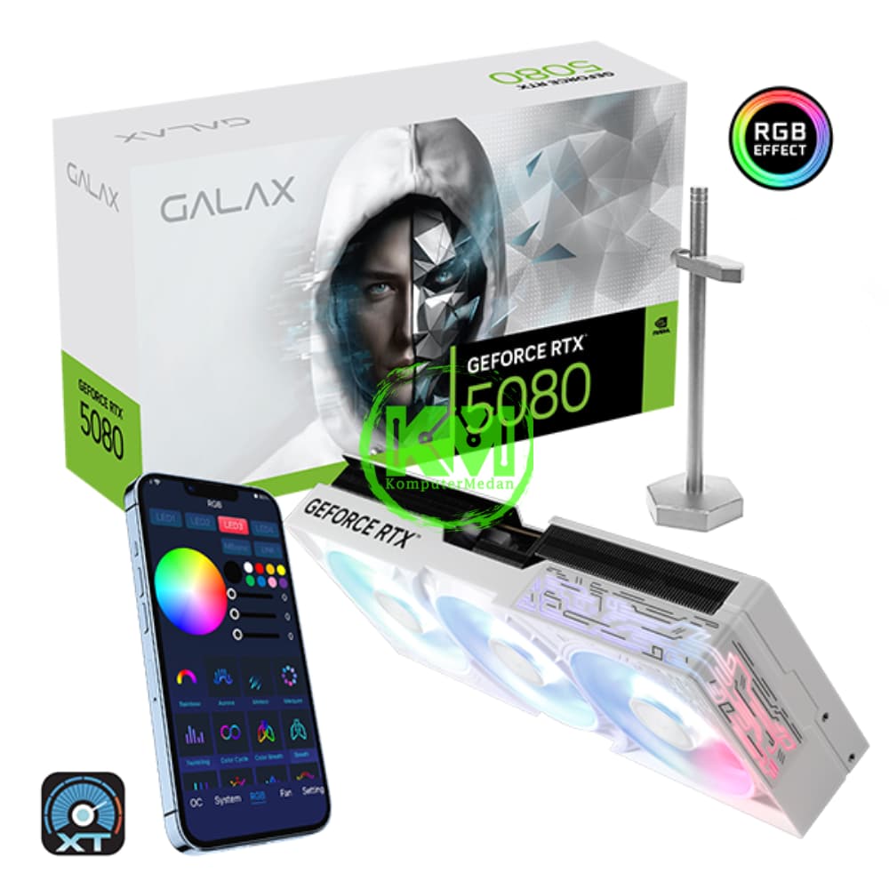GALAX RTX 5080 1-CLICK OC 16GB WHITE VGA (NVIDIA) - Image 1