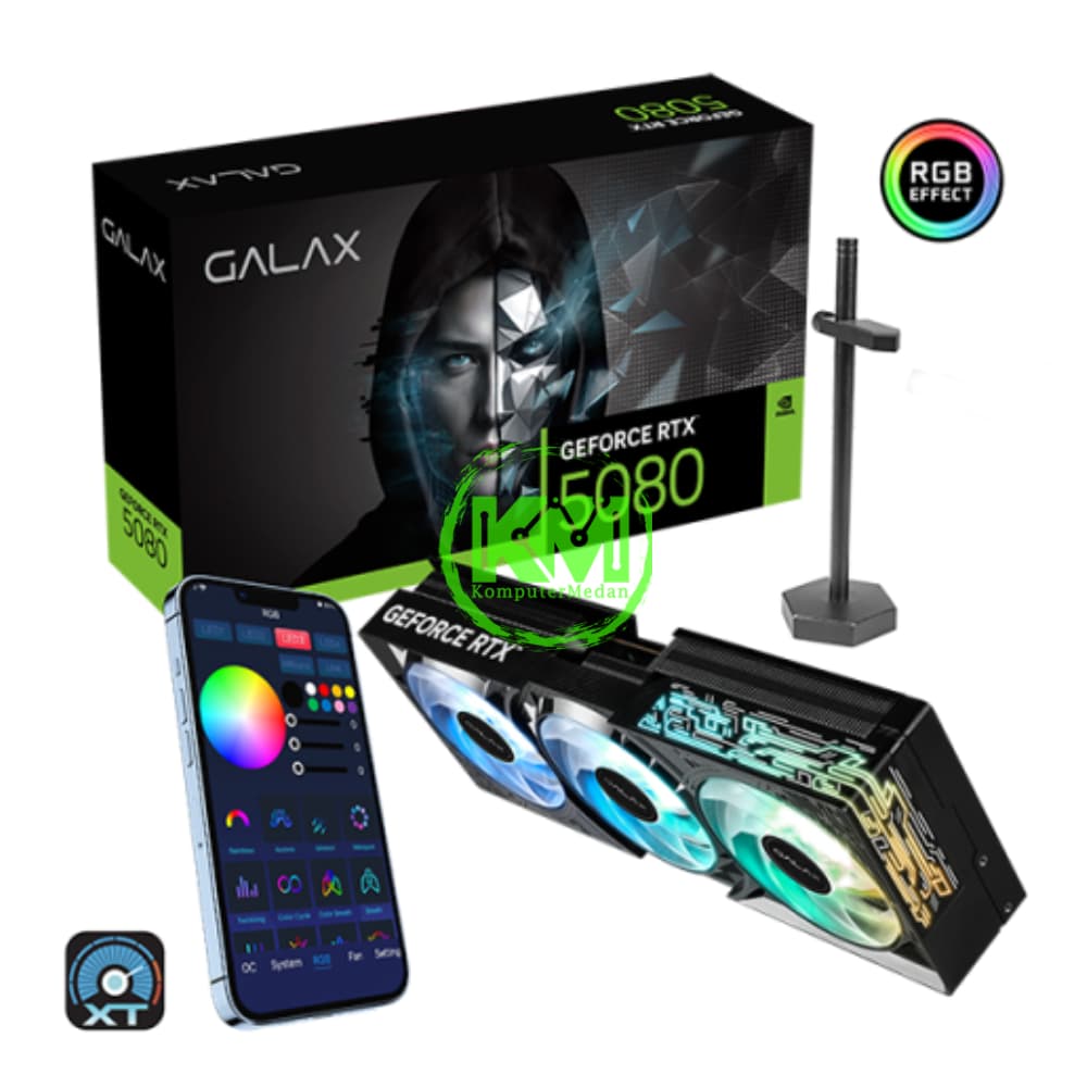 GALAX GEFORCE RTX 5080 1-CLICK OC 16GB BLACK VGA (NVIDIA) - Image 1