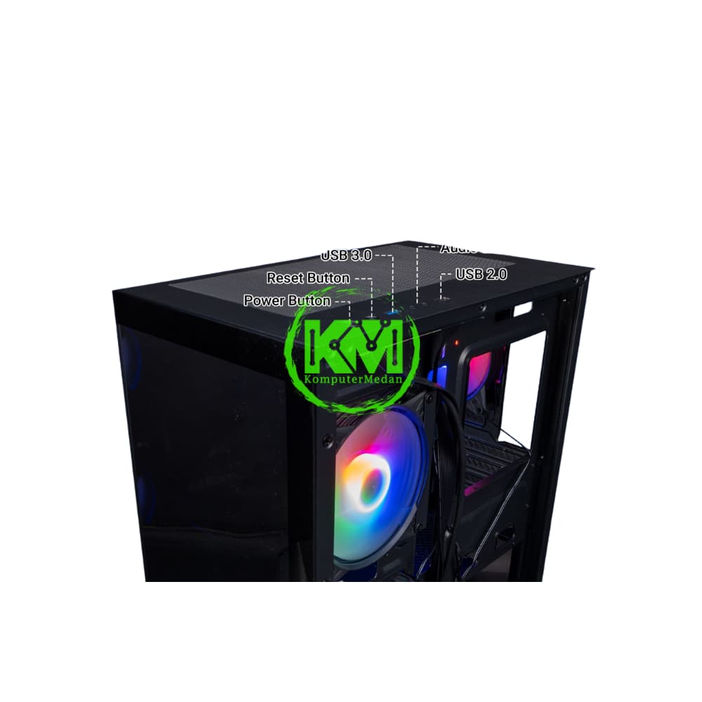 VURRION GLASSIFY BLACK GAMING CASING - Image 3