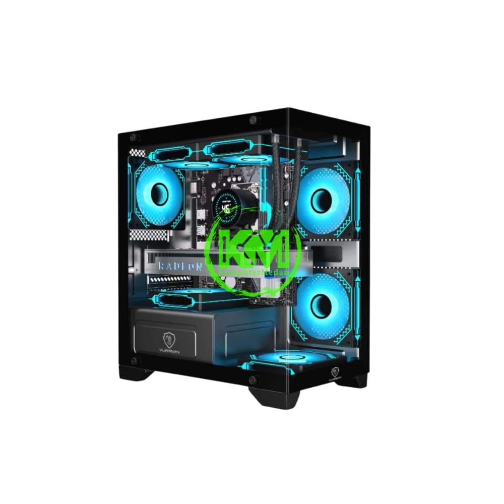 VURRION GLASIFFY S (SMALL) BLACK GAMING CASING - Image 1