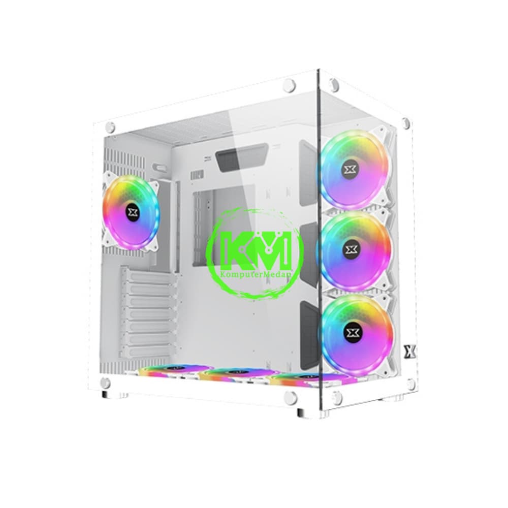 XAGATEK RIUS ARTIC WHITE GAMING CASING