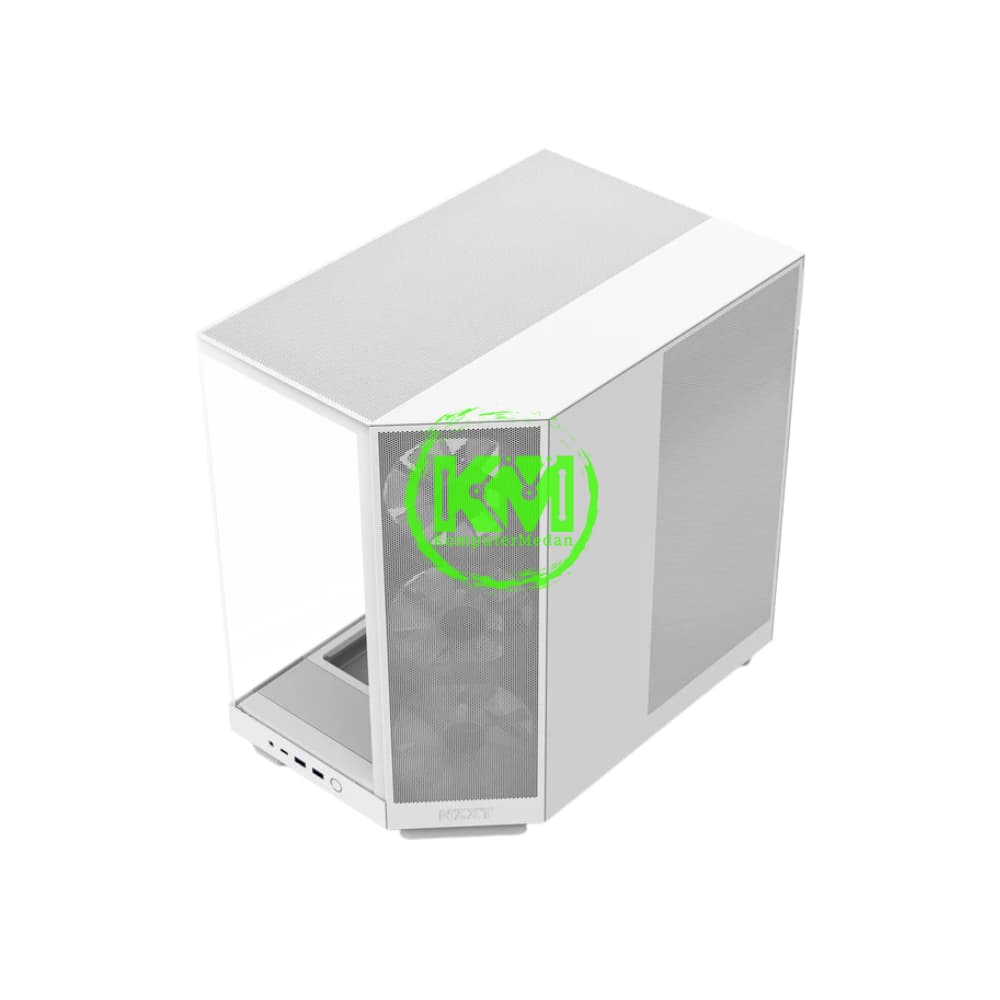 NZXT H6 GLOW RGB WHITE GAMING CASING - Image 2