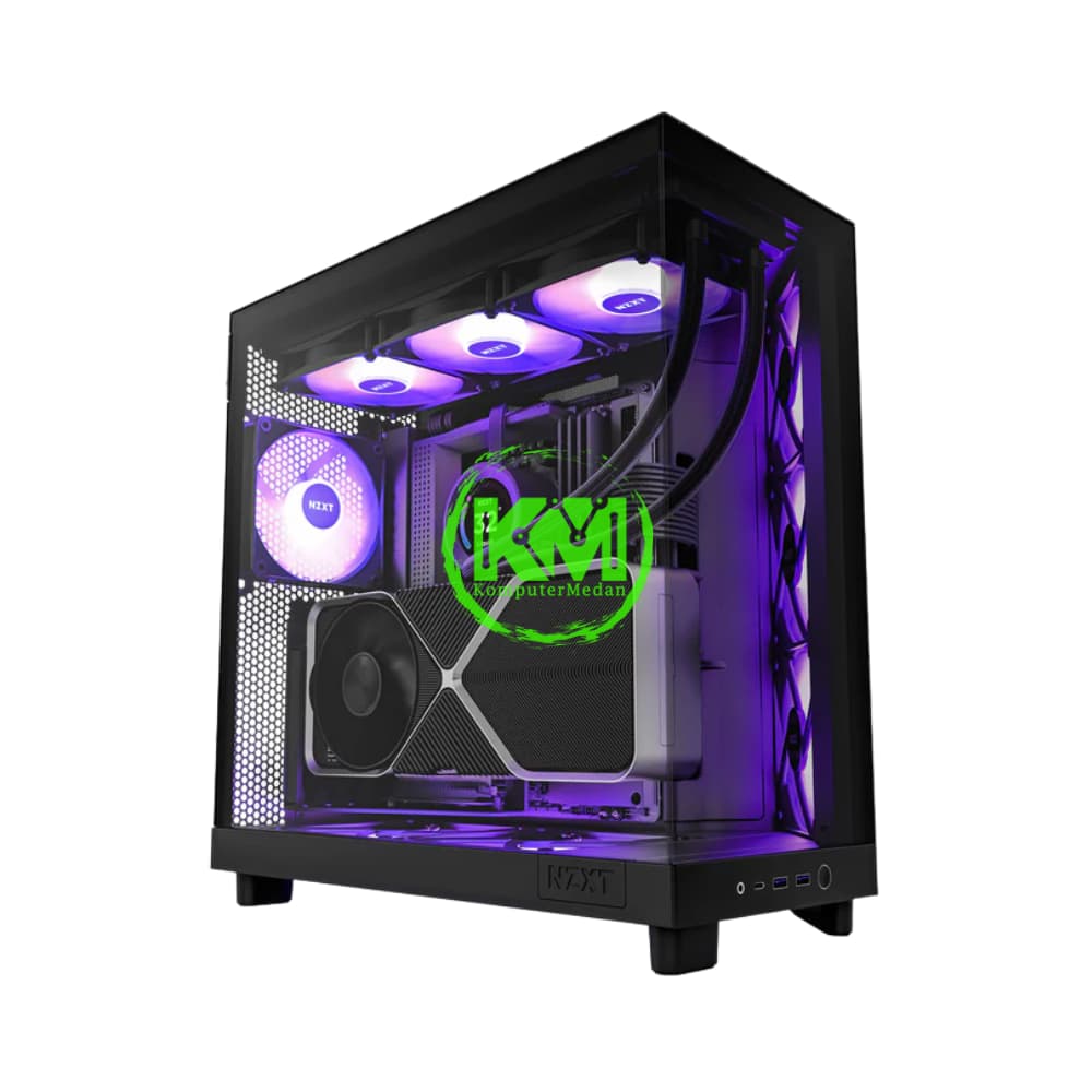 NZXT H6 GLOW RGB BLACK GAMING CASING