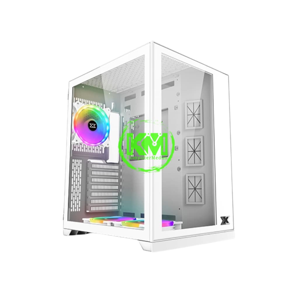 XAGATEK RIUS S ARTIC WHITE GAMING CASING - Image 1
