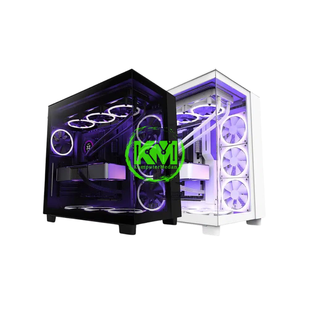 NZXT H9 ELITE BLACK WHITE GAMING CASING - Image 1