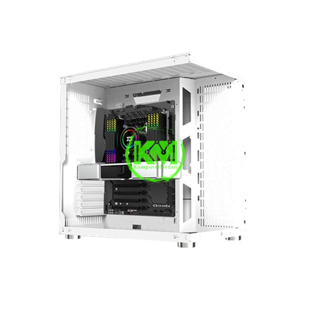 XAGATEK RIUS ARTIC WHITE GAMING CASING - Image 2