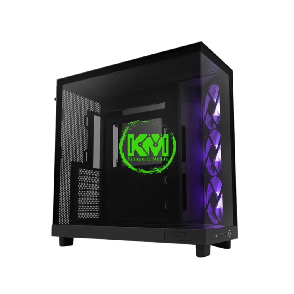 NZXT H6 GLOW RGB BLACK GAMING CASING - Image 2